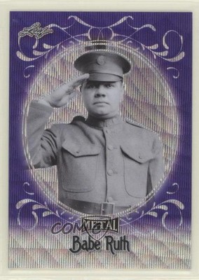 2019 Leaf Babe Ruth Collection Purple Wave 14/20 Babe Ruth #17 HOF s7f
