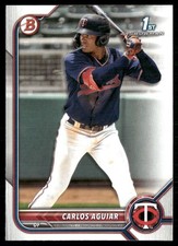 Carlos Aguiar 2022 Bowman Prospects Minnesota Twins #BP-1