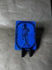 ACEO Jester & Chain Link Original Art Lino Print By Lapyear  2.5”x3.5” — photo 1