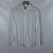 Salvatore Piccolo Napoli Men  s Shirt Longsleeve White Sz 16 1/2 42