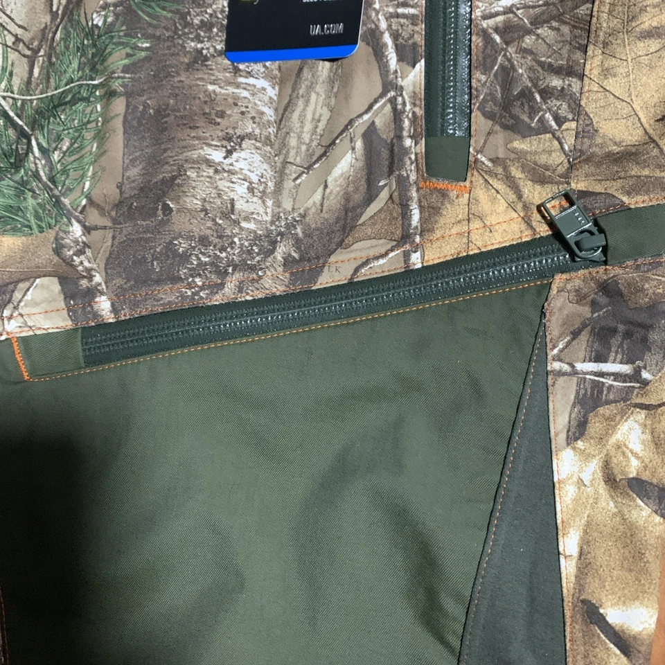 2013 Under Armour ArmourStorm Hunting Waterproof Realtree Camo Bibs 1220585 XL - Image 3 of 4