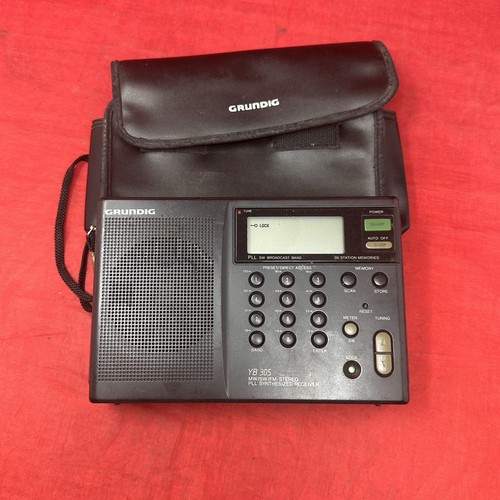 GRUNDIG YB305 MW SW AM/FM World Band Shortwave Portable Radio Tested