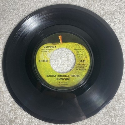 Radha Krishna Temple (London) - Govinda; Govinda Jai Jai - Vinyl 45 RPM 7'' VG+