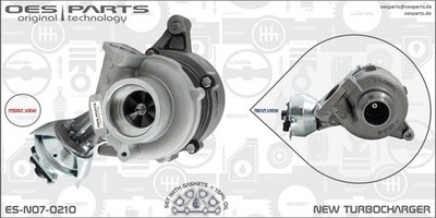Lader Aufladung Produktlinie OES-PARTS OES PARTS ES-N07-0210 NEW für PEUGEOT 407