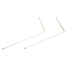 Outils de radiesthésie 2 baguettes en cuivre et gants souples pour activités d