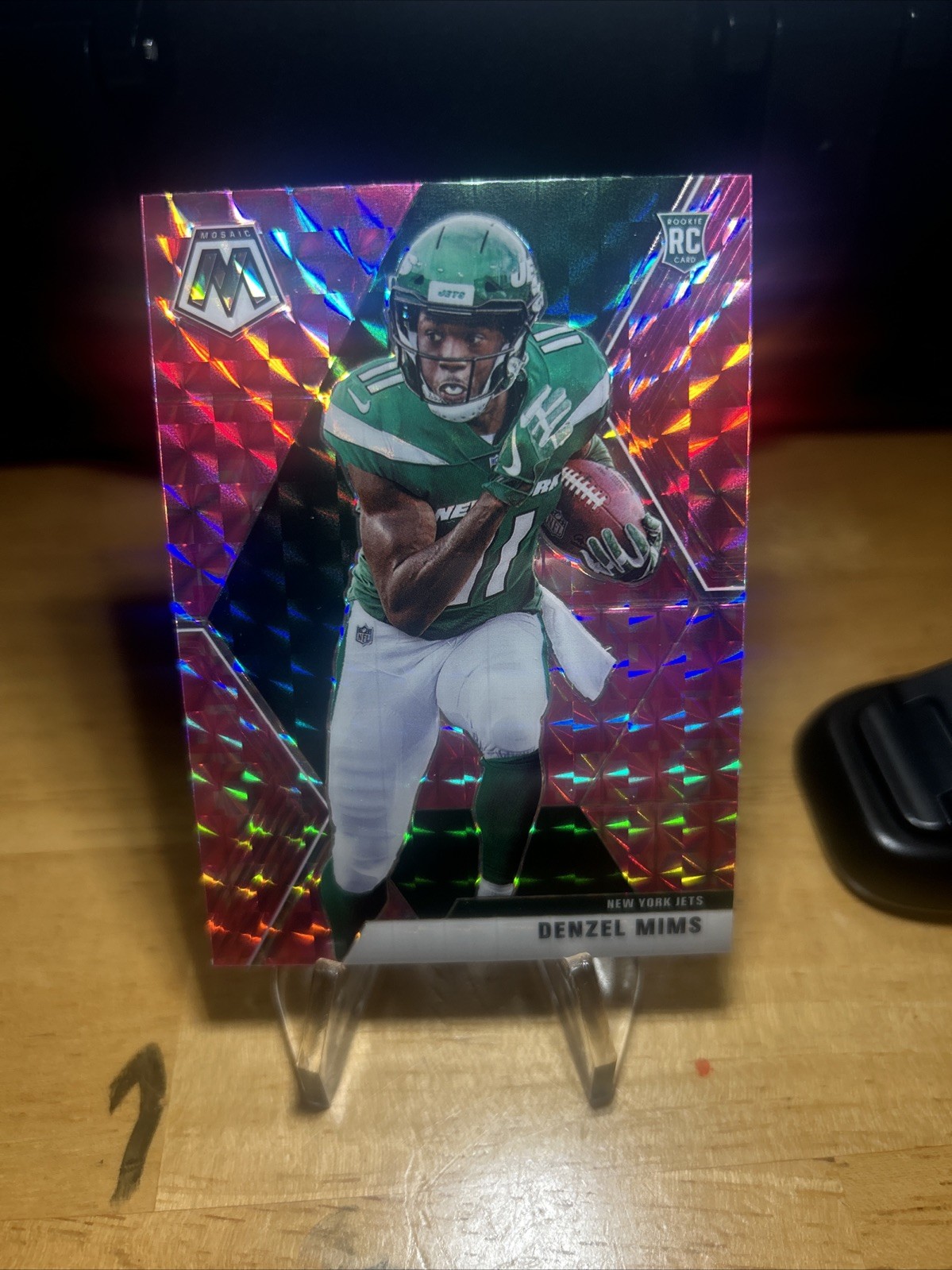 Denzel Mims 2020 Mosaic Panini Pink Camo Prizm RC Rookie #225 NY. JETS