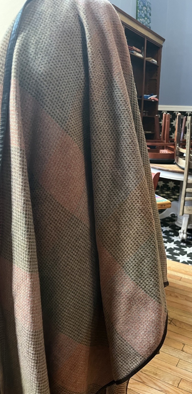 Vintage Pierre Cardin Adeles 100percent Wool Long Shawl. Unique image 8