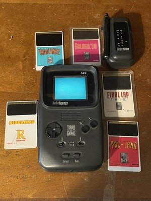 Turbo Grafx Express 16 System TurboExpress Turns On Dark Screen / 4 Games/Tuber