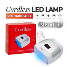 Lámpara de uñas profesional inalámbrica LED/UV esmalte de gel lámpara de curado 36W METÁLICO