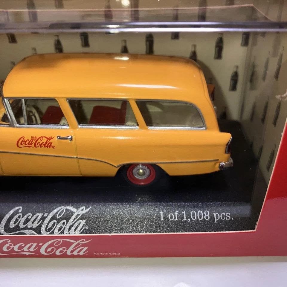 MINICHAMPS Opel Rekord P1 Caravan 1/43 Coca Cola Diecast Model Car Limited - Image 3 of 4
