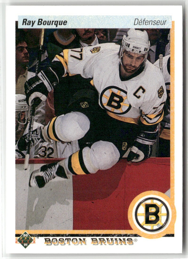 1990-91 UPPER DECK FRENCH #64 RAY BOURQUE BOSTON BRUINS