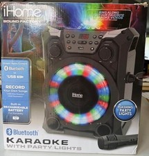 iHome Sound Factory Bluetooth Karaoke - Black - Box open - never used