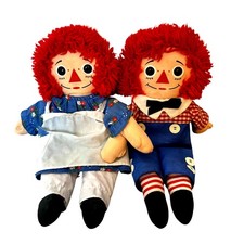 Vintage Raggedy Ann  Andy Dolls 80s Playskool Collectible Nostalgia Toys Plush