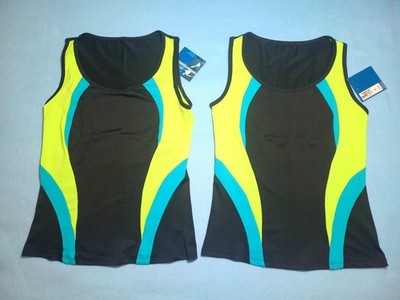 Brandneu mit Etikett - 2 x Marks & Spencer PERFORMANCE Activewear/Fitness Tops, Größe 10