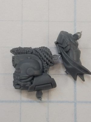 Necromunda Bits Palanite Enforcer Captain Sergeant Helmet in Arm Set #09  