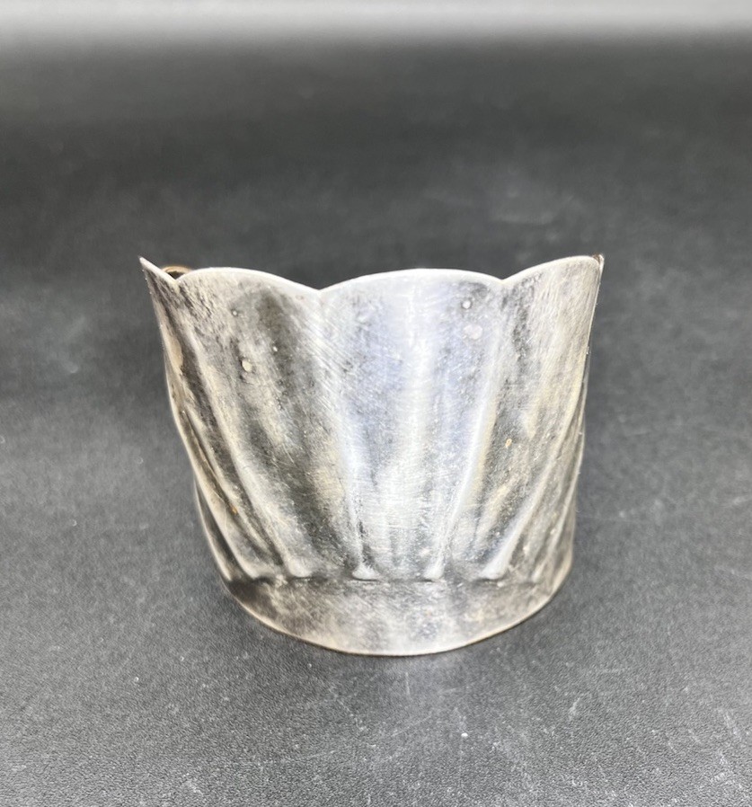 “Make Shift” Cuff Silver Plated Bracelet, Reclaim… - image 5