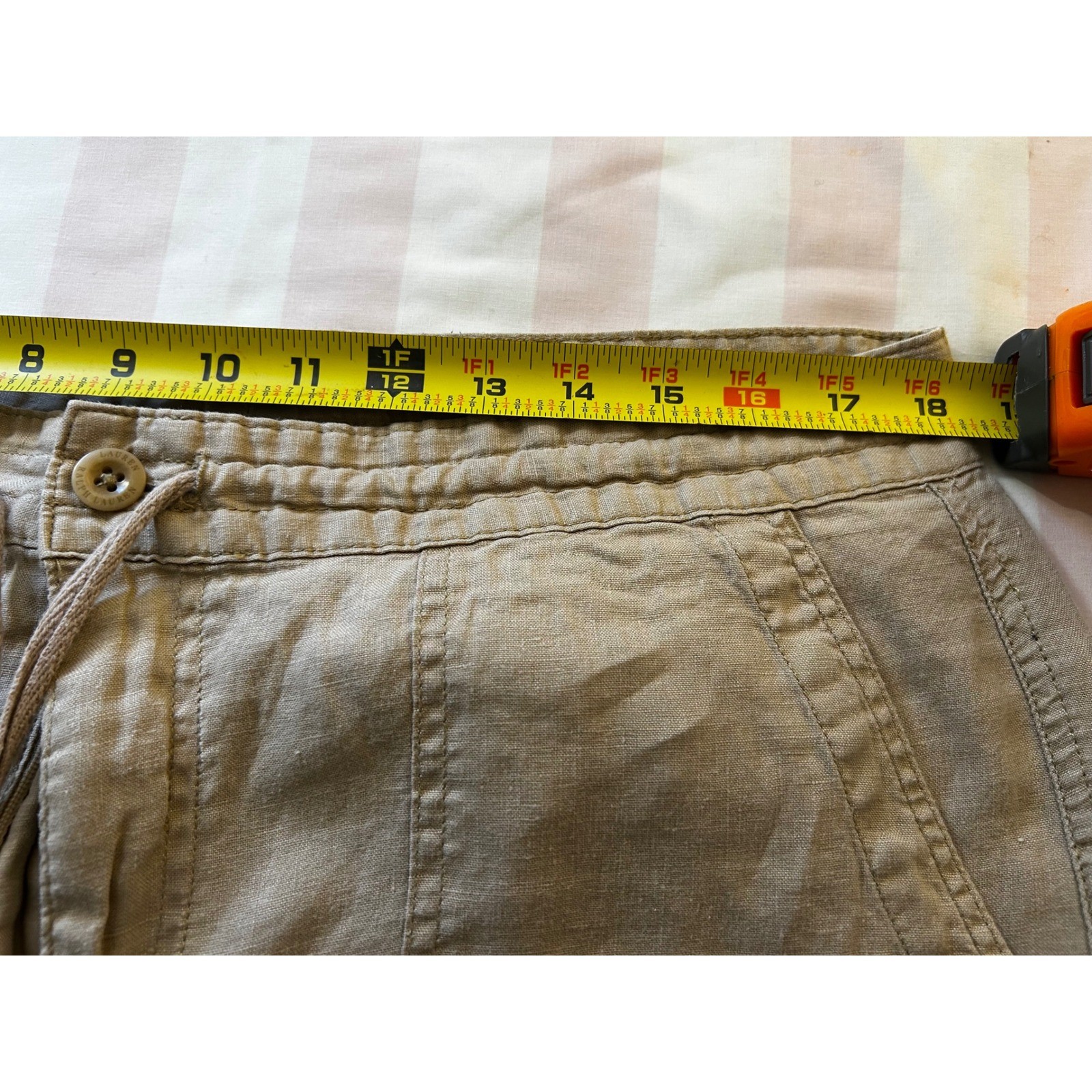 Lauren Ralph Lauren Women's Pants Sz 12 Drawstring Elastic Waist Casual Pockets thumbnail 4