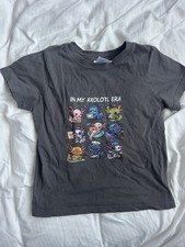 Port  Company in my Axolotl era Graphic Kids T-Shirt 4T Gray grey toddler htf