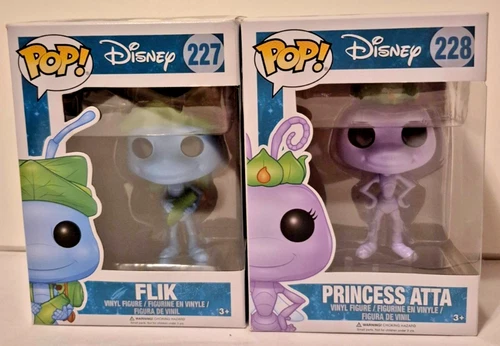 Funko Pop! Vinyl Figures Disney Pixar A Bug's Life Flik #227 Princess Atta #228