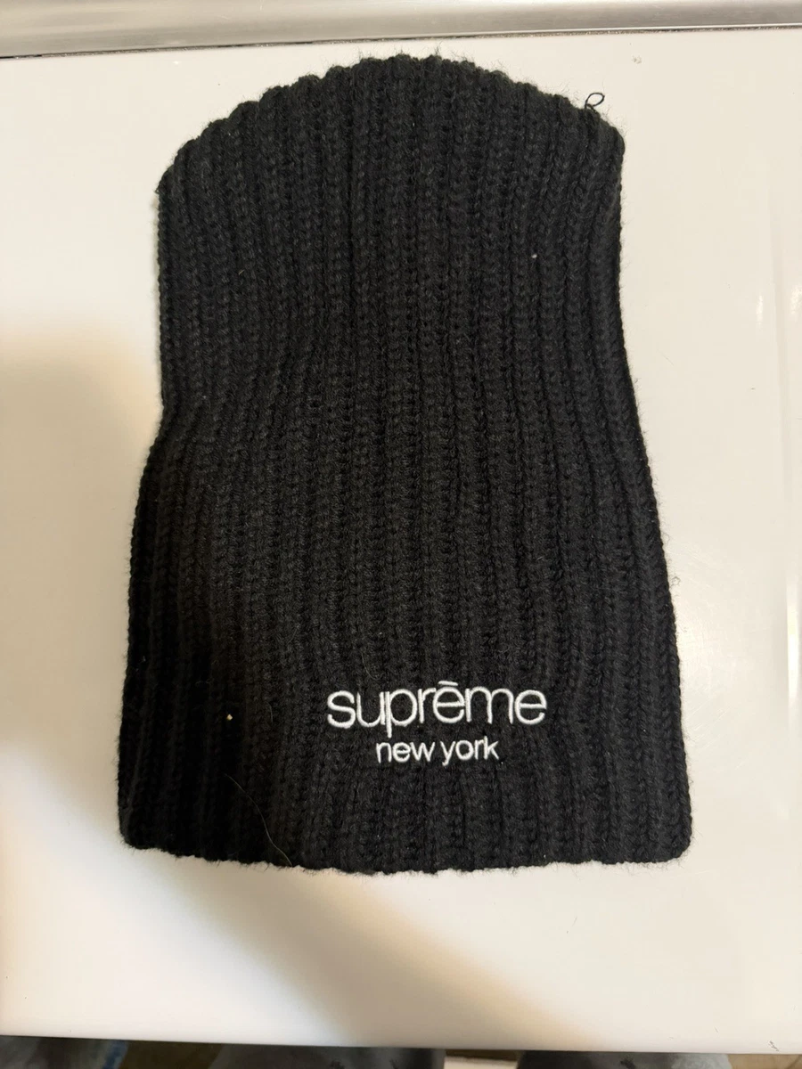 【新品】Chunky Rib Classic Logo Beanie ブラック Supreme Ribbed Beanie for sale - eBay