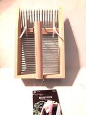 Berry Picker Wood Stainless Steel 5x8x4