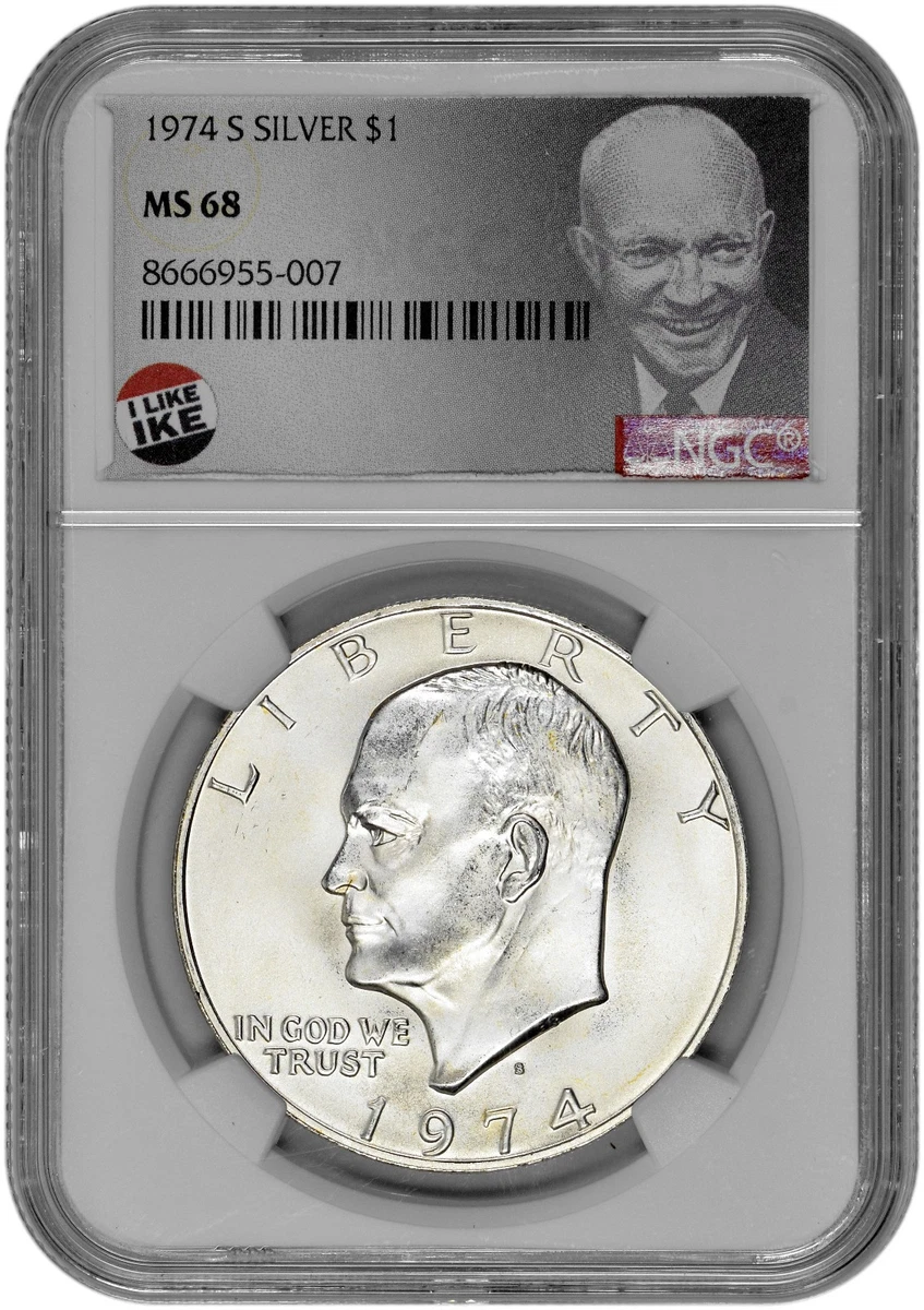 MS 68 Graded Eisenhower Dollars 1971-1978 for sale | eBay