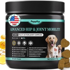 New Advanced Dog Joint Supplement 15-in-1 Glucosamine for Dogs with Chondroitin