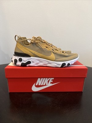 Size 11 - Nike React Element 55 Metallic Gold