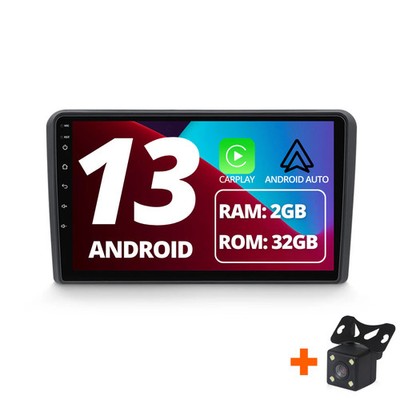 Audi A3 2002-2008 Wireless Apple CarPlay Kit und Rückfahrkamera Konvolut