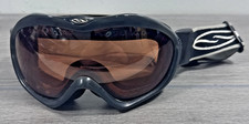 Smith Optics Ski Goggles Black Frame Amber Lens Snowboard Multi Purpose VTG logo
