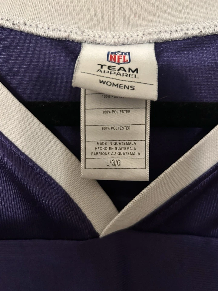 Camiseta Reebok Baltimore Ravens para mujer NFL 2011 #52 R. Lewis púrpura talla grande Foto 3 de 4