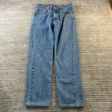 Vintage Levis 505 Jeans Mens Fits 29x28 Blue Denim 90s Made in USA