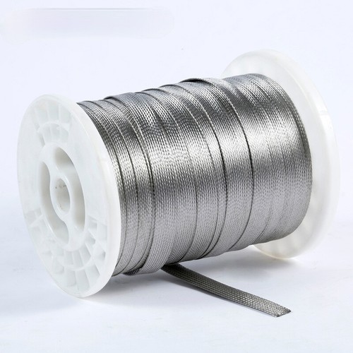 5M 304 Stainless Steel Wire Cable Braided Sleeve Shielding Sheath Expandable DIY - Picture 1 of 2