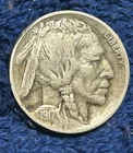 1917-D Buffalo Nickel 3/4 Horn, Beautiful Original! Tougher Coin!