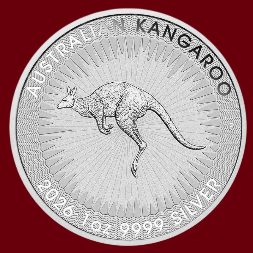 Australian Kangaroo Silver Bullion Coins 1 oz Precious Metal