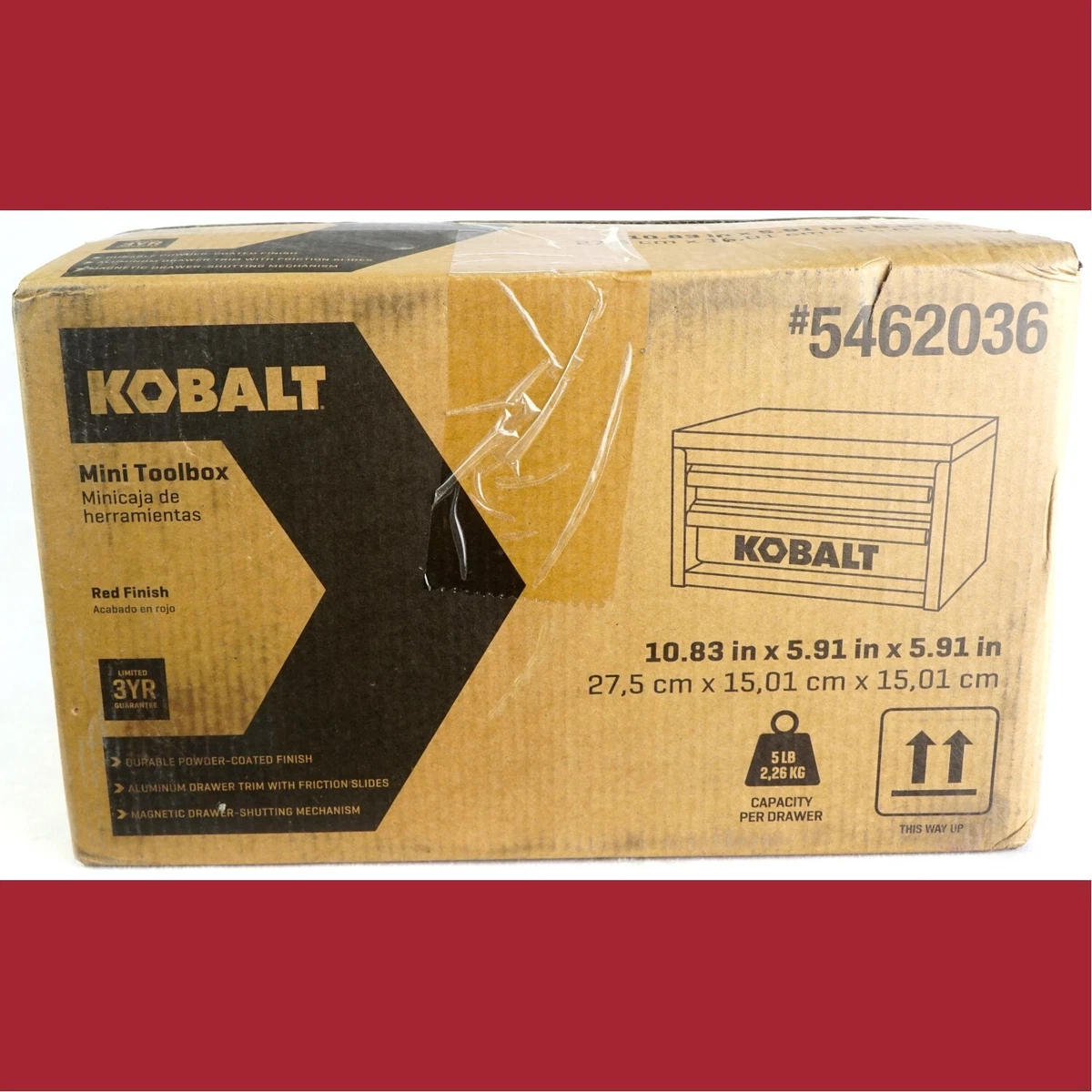 Kobalt Mini 10.83-in 2-Drawer Green Steel Tool Box in the Portable Tool  Boxes department at