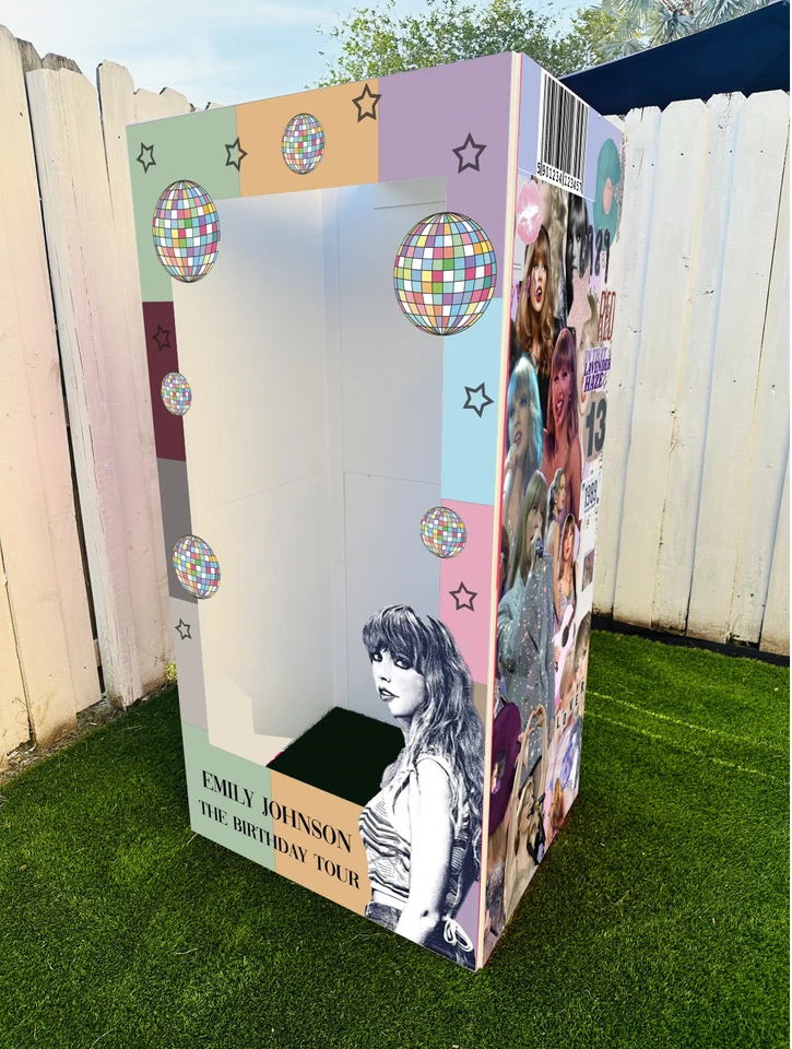Cabine de fotos Taylor Swift Box. Caixa de fotos de aniversário Eras Tour Box, 1989 TV Taylor - Imagem 2 de 4