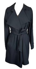 Michael Kors Women  s Trench Coat Belted Size M Color Navy