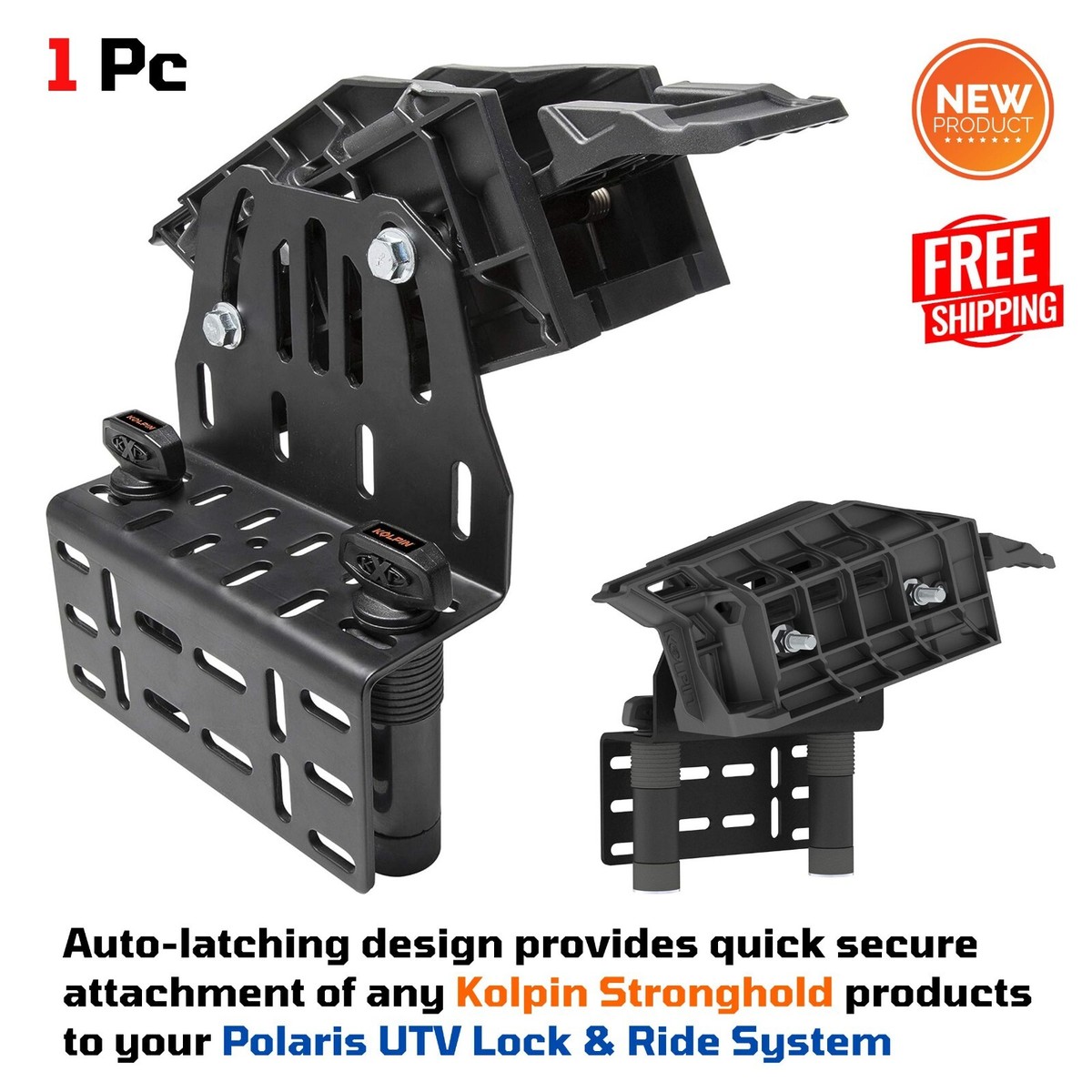 Auto Latch Mount Secure Kolpin Stronghold Gun Boot Fit UTV Polaris