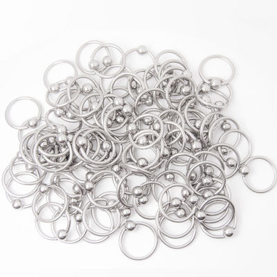 Pack of 100PCS 14G Captive Bead Ring Surgical Steel Perfect for Rook Tragus Nose