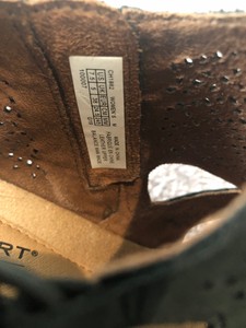 janna perforated wedge sandal