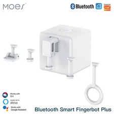 MOES Bluetooth Smart Fingerbot Button Pusher Wireless Switch Alexa Google APP
