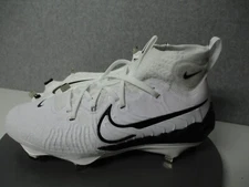 Nike Alpha Huarache NXT Mens Sz 11 Metal Baseball Cleats White Black