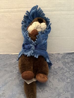 Fiesta 11'' North Carolina Aquarium River Otter Blue Blanket Babies Plush Toy