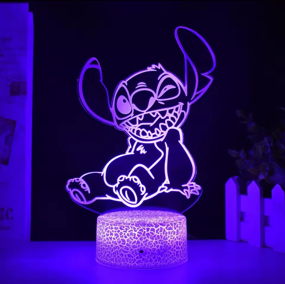 3D Illusion Stitch Night Light -smart Touch -remote Controlled Lamp - Imagem 2 de 4