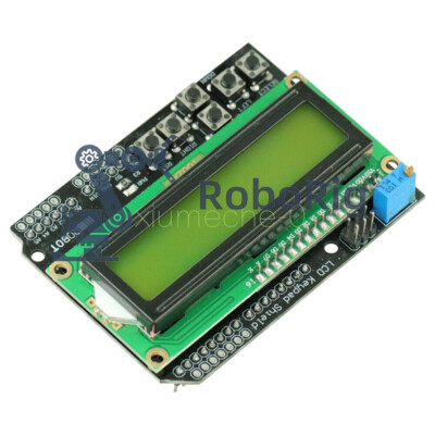 1602 Yellow Backlight  LCD Keypad Board Shield for Arduino LCD ATMEGA328 2560 W