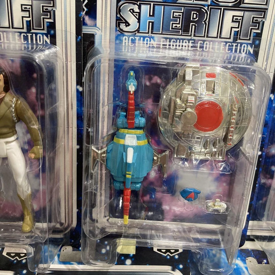 Figura de acción Metal Heroes Space Sheriff 6p set completo BANPRESTO Japón como nueva Foto 3 de 4