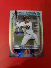 Nick Madrigal 2021 Bowman Chrome Scouts Top 100 , #BTP-41 , Chicago White Sox