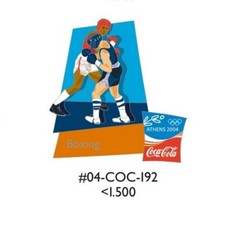 BOXING SPORT - COCA COLA ATHENS 2004 OLYMPIC GAMES PIN - RARE