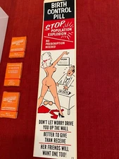 Condom Vending Machine Packages NOVELTY "BIRTH CONTROL PILL " 72 pcs PLUS LABEL!